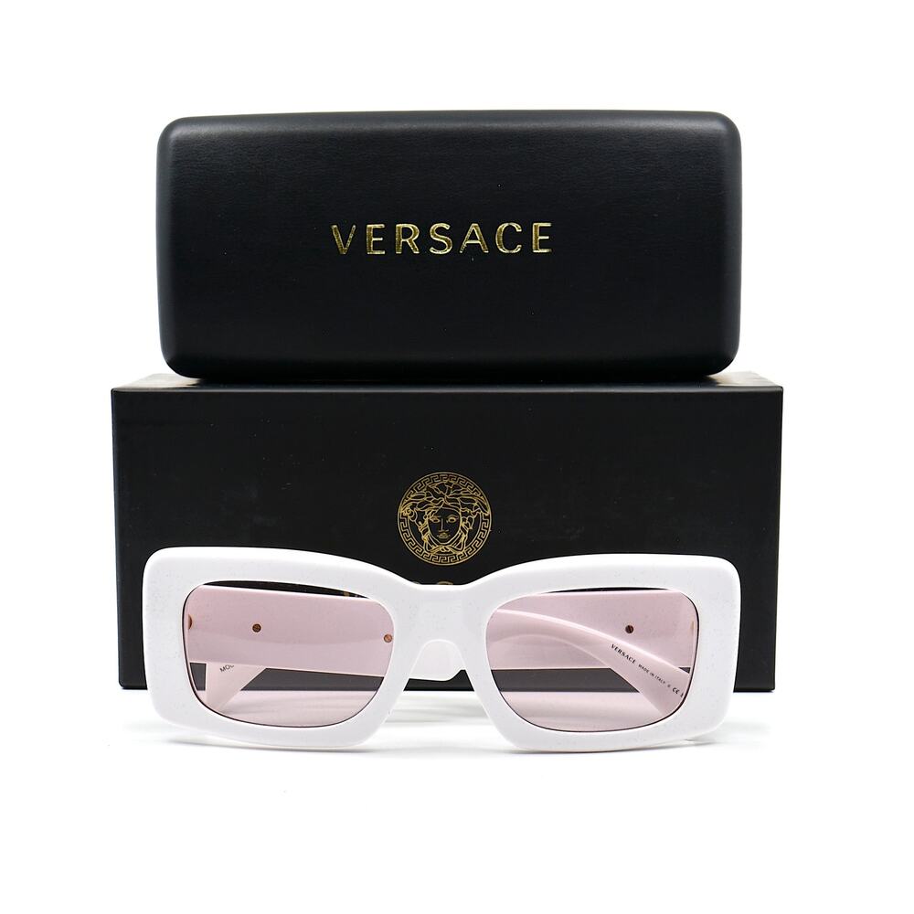NEW VERSACE VE4444U 314/5 WHITE PINK AUTHENTIC SUNGLASSES - Picture 8 of 15
